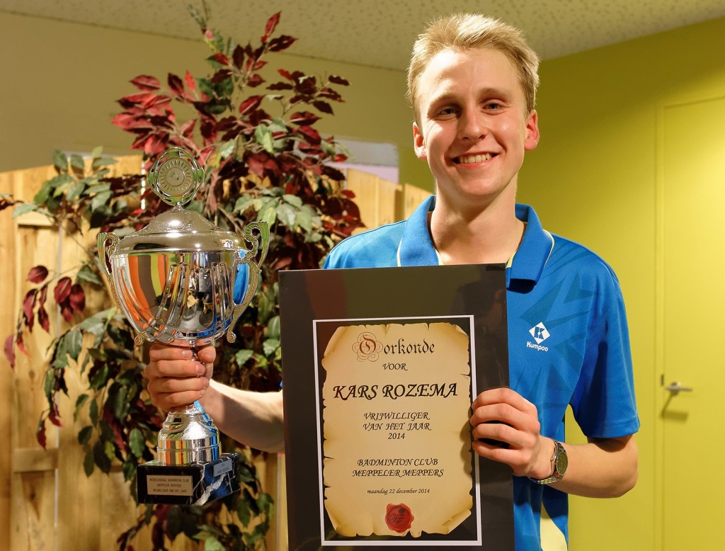 2014-12-22 01- kars rozema vrijwilleger van het jaar